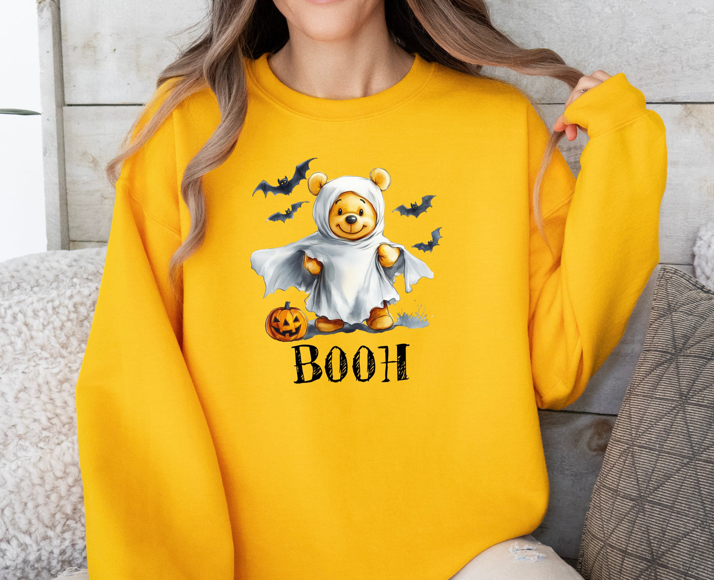 ‘Booh’ bear Halloween sweatshirt