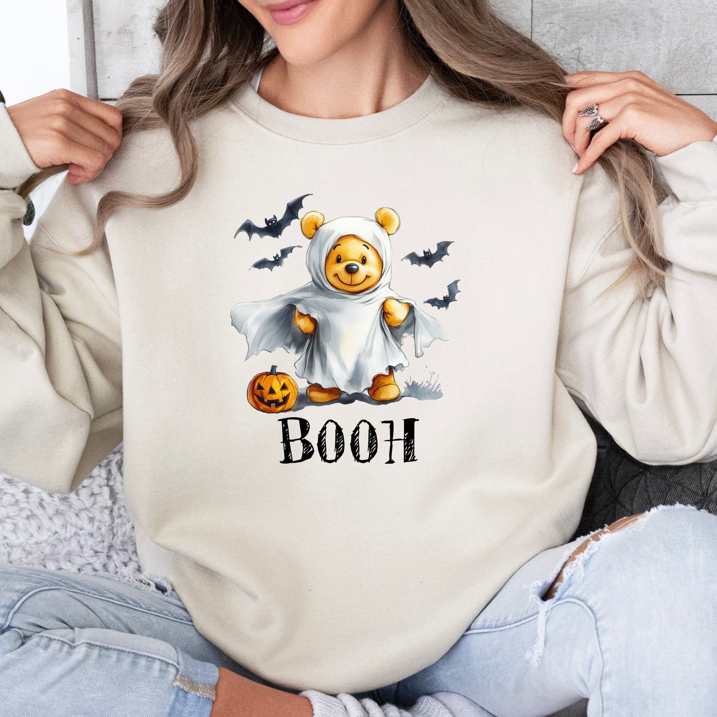 ‘Booh’ bear Halloween sweatshirt