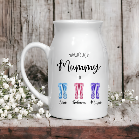 Worlds best personalised vase/ milk jug | Mum, Nana, Gran,