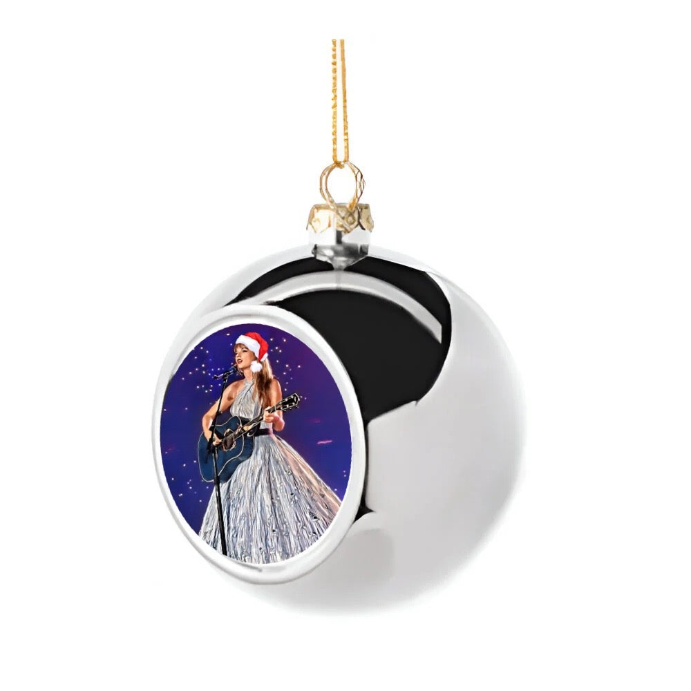 Festive Swiftie Christmas baubles