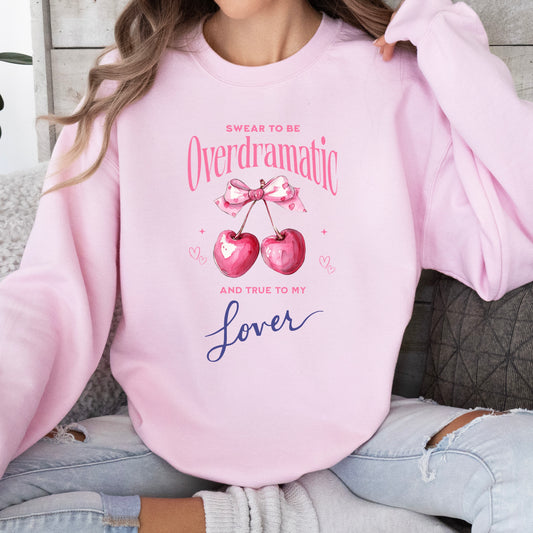 Overdramaric Lover sweatshirt in Pink