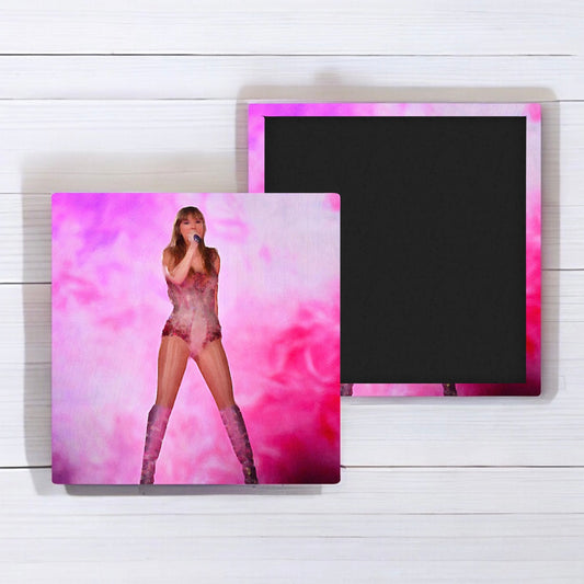 Pink Oil painting style Taylor Magnet