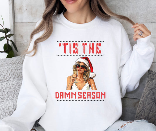 Taylor damn season christmas sweatshirt