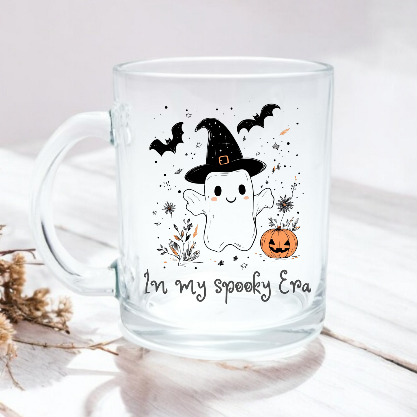 In my spooky era halloween 11oz glass mug