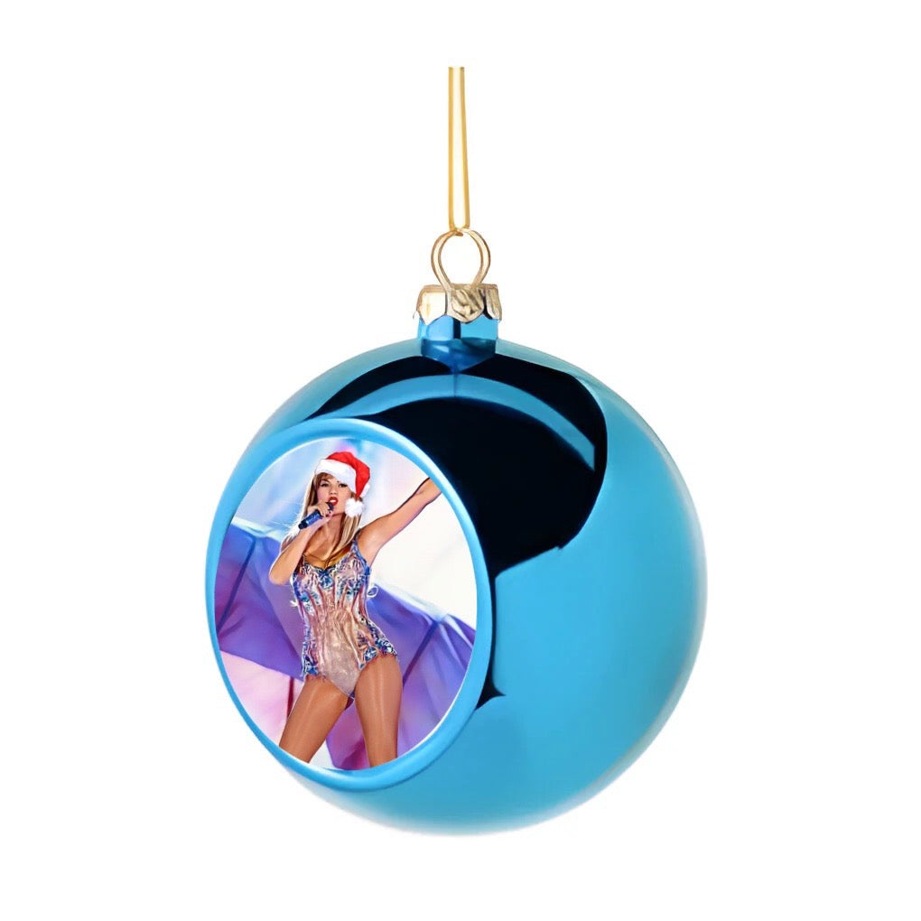 Festive Swiftie Christmas baubles