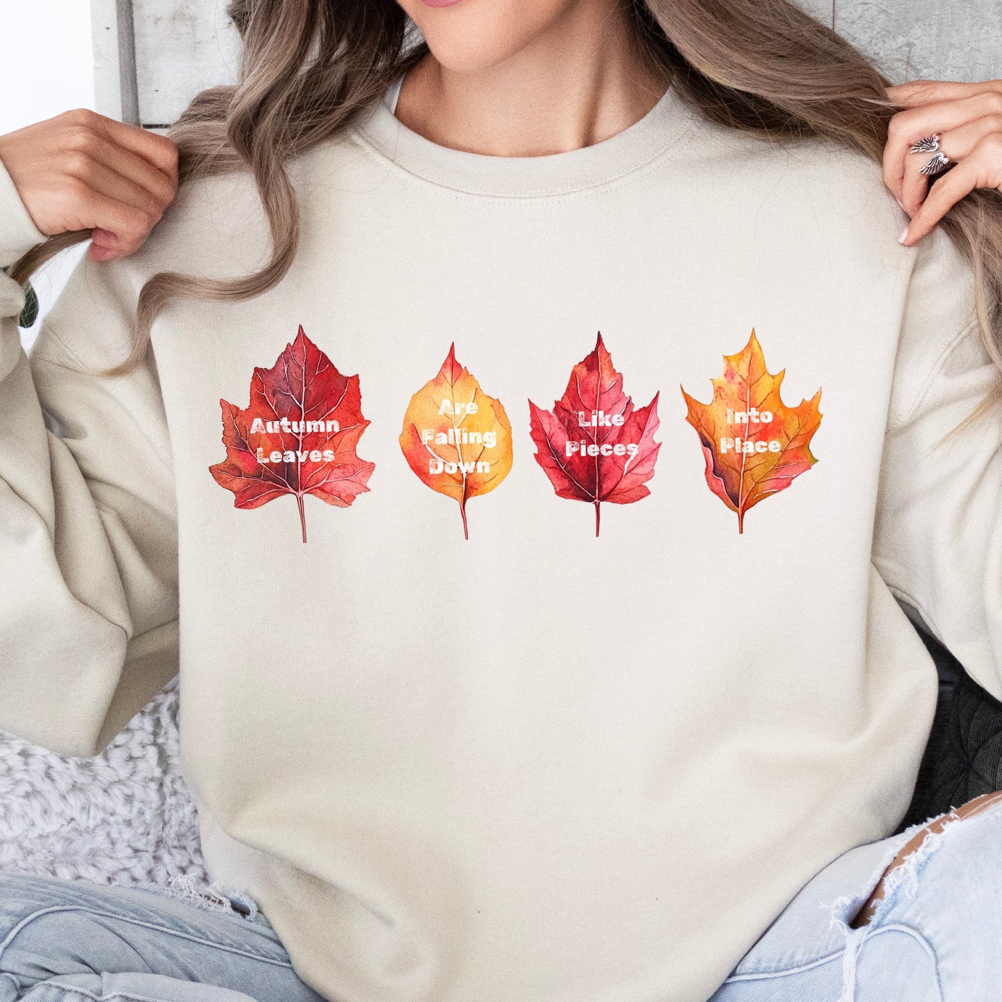 Autumn Leaves lyrics sweatshirt