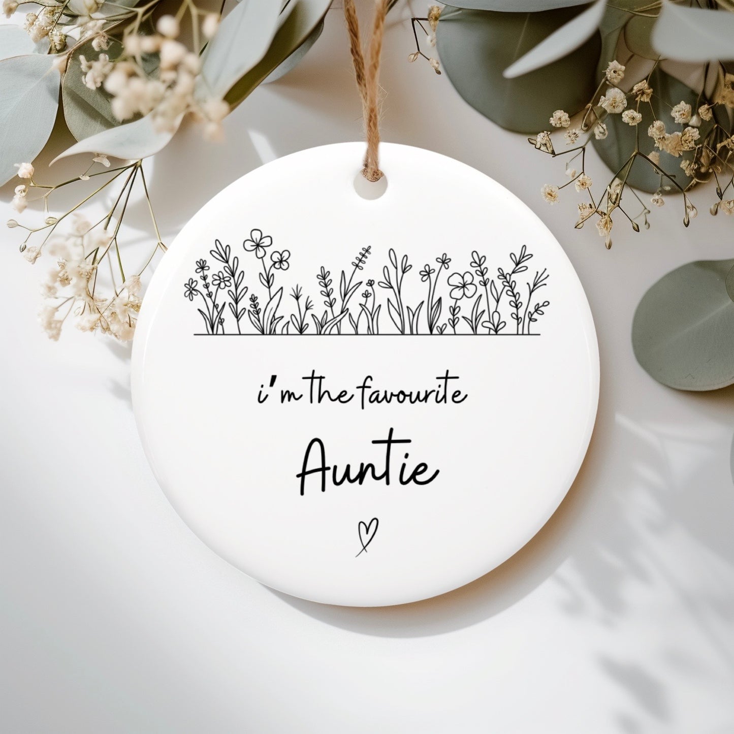 Favourite Auntie Ceramic ornament