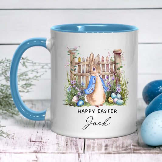 Easter bunny personalised ceramic mug