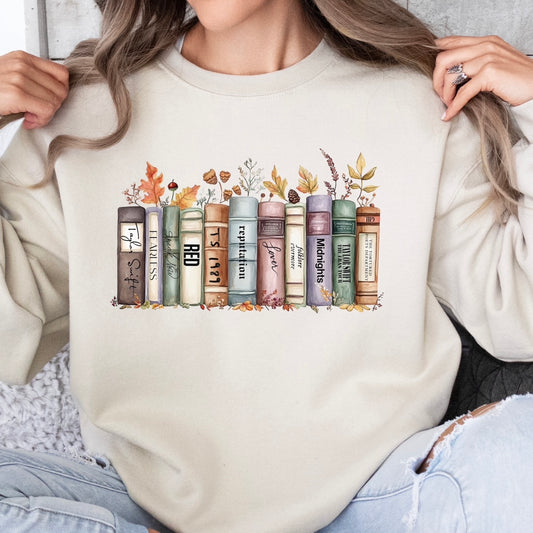 Autumn album books sweatshirt