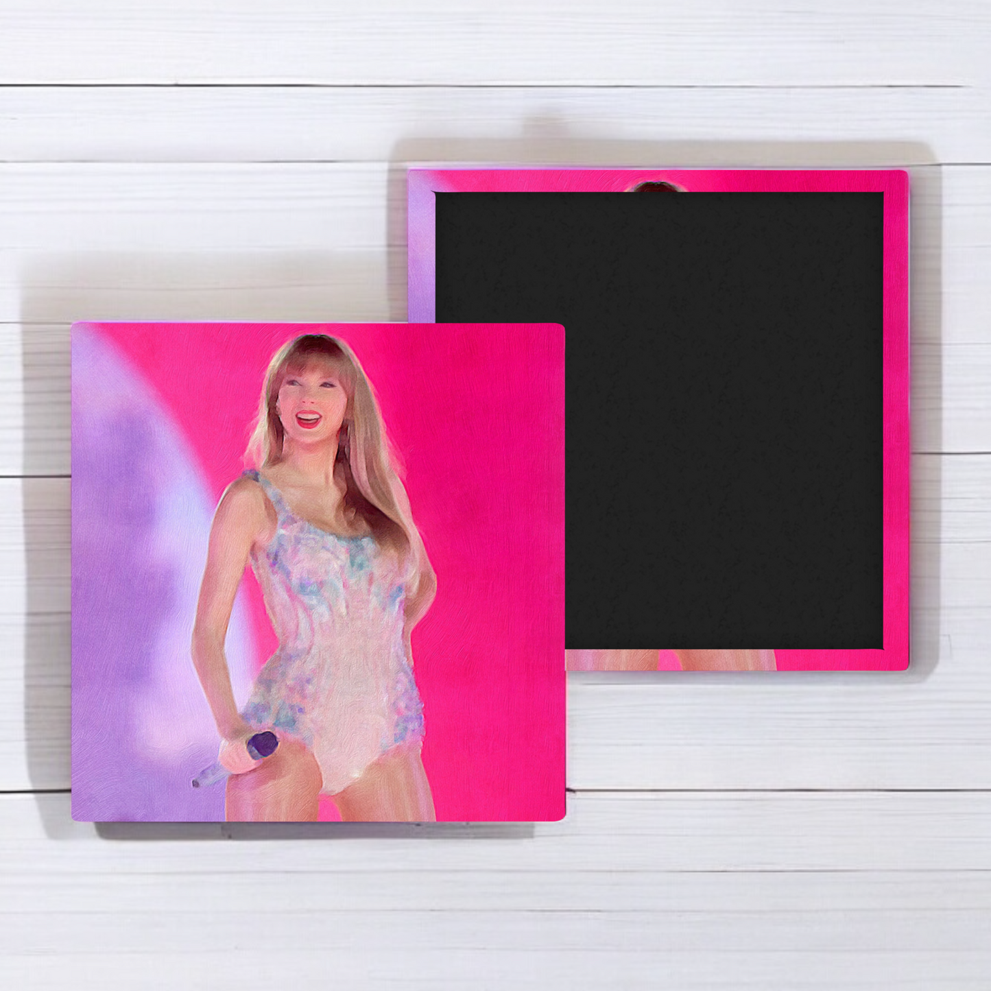 Pink Oil painting style Taylor Magnet