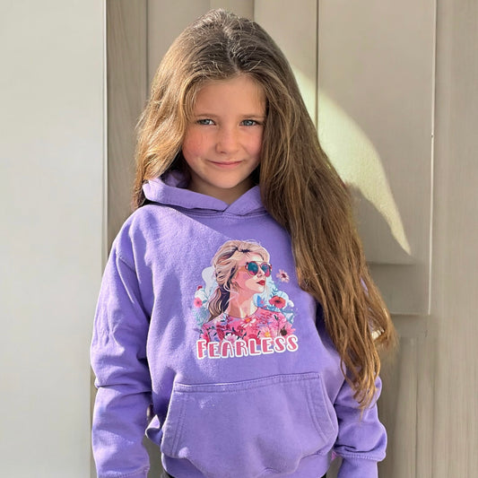 Kids Fearless Swiftie hoodie