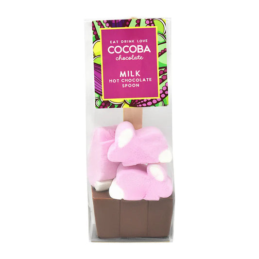 EASTER BUNNY MARSHMALLOW HOT CHOCOLATE SPOON